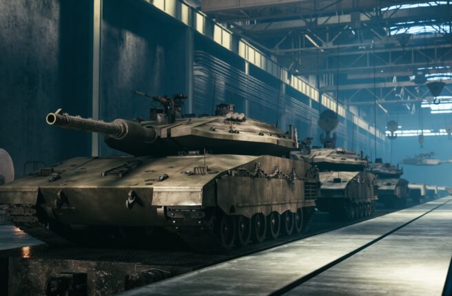 Military,Tank,Industry.,Military,Industrial,Plant,And,Production,Of,Heavy