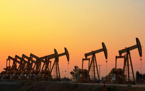 Sunset,Oil,Pump,Jack,In,Thailand