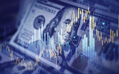 American,Dollars,Banknotes,With,Financial,Stock,Market,Chart,Graph,For