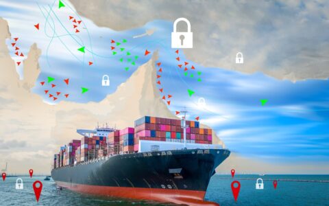 Global,Trade,Disruption,Concept,With,Container,Ships,Blocked,From,Entering